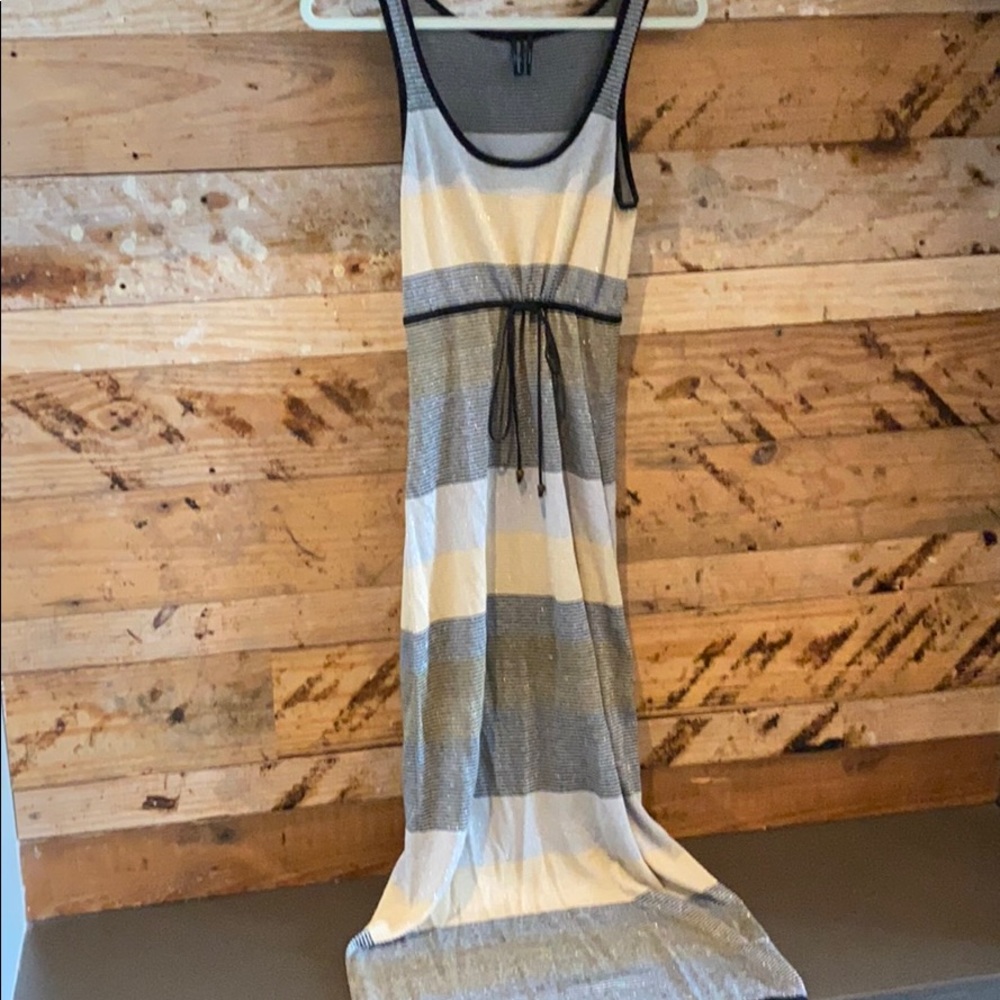 Marciano tan and black knit maxi xs